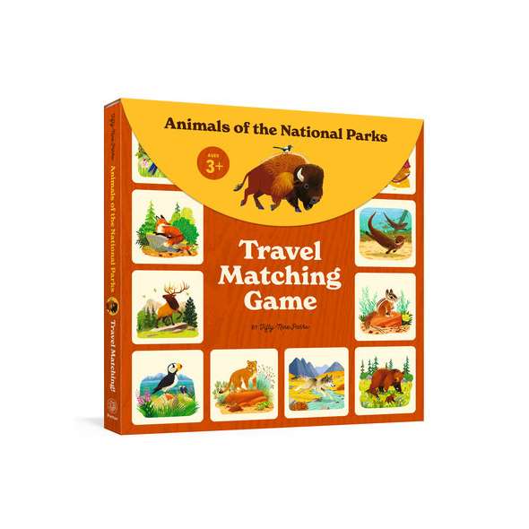 Animals Of The National Parks Travel Matching Game - Book - Paracay
