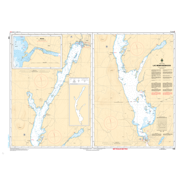 CHS Chart 1360: Lac Memphrémagog- Paracay
