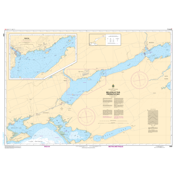CHS Chart 2020: Belleville to/à Presqu'île Bay- Paracay