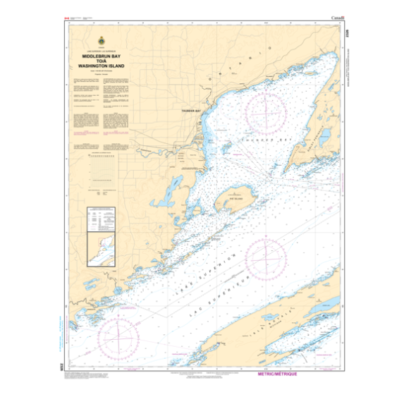 CHS Chart 2326: Middlebrun Bay to/à Washington Island- Paracay
