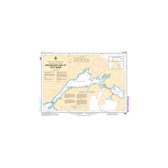 CHS Chart 3656: Useless Inlet and Fatty Basin- Paracay