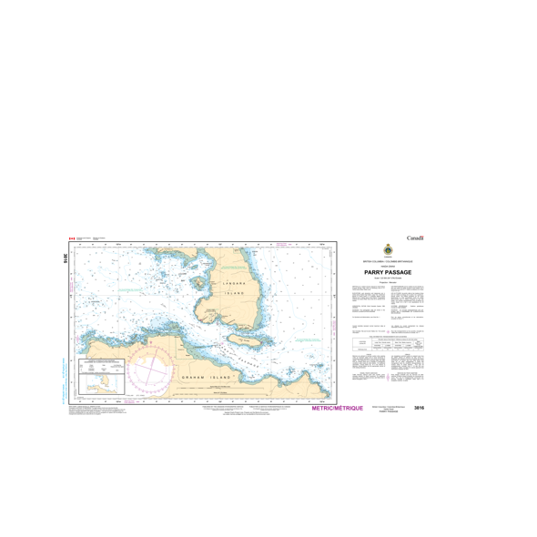 CHS Chart 3816: Parry Passage- Paracay