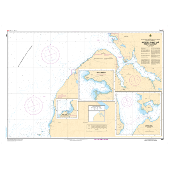 CHS Chart 4881: Gregory Island to Rocky Harbour- Paracay
