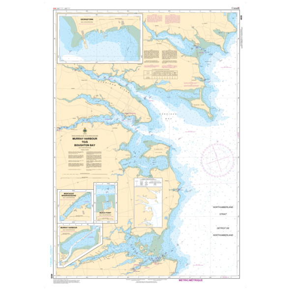 CHS Chart 4935: Murray Harbour to/à Boughton Bay- Paracay