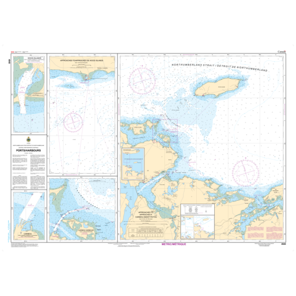 CHS Chart 4940: Northumberland Strait Central Portion - Ports/Harbours- Paracay