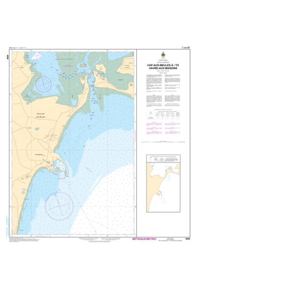 CHS Chart 4958: CAP-AUX-MEULES À/TO HAVRE-AUX-MAISONS- Paracay