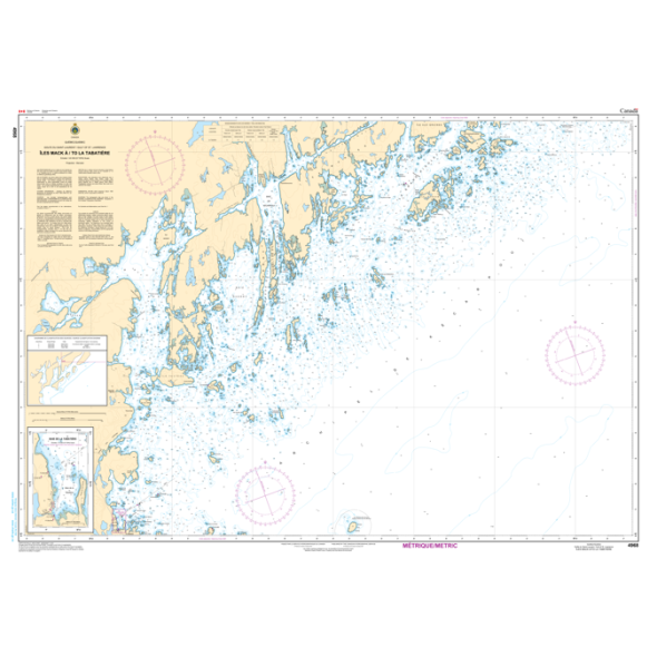 CHS Chart 4968: Îles Mack à/to La Tabatière- Paracay