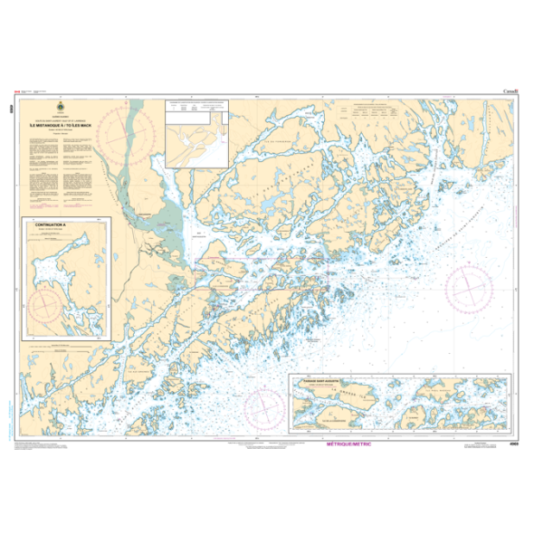 CHS Chart 4969: Île Mistanoque à/to Iles Mack- Paracay