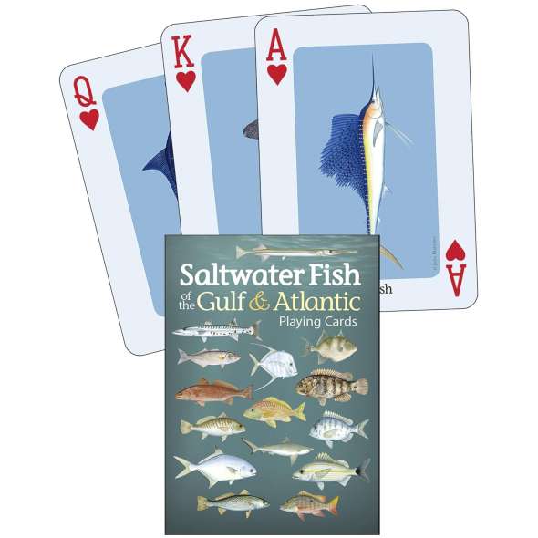 Saltwater Fish Of  Gulf & Atlantic Playing Cards - Book - Paracay