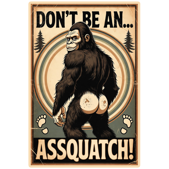 Assquatch V3 - Sticker - Paracay