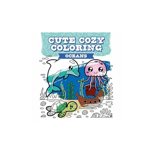 Cute Cozy Coloring: Oceans - Book - Paracay