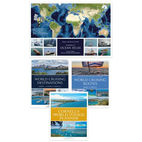 Jimmy Cornell 4-PACK (Includes Destinations, Routes, Planner & Atlas) - Book - Paracay