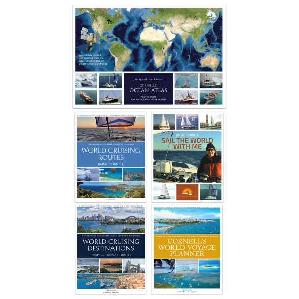 Jimmy Cornell SUPER-PACK (Includes Atlas, Destinations, Routes, Planner & Sail the World with Me) - Book - Paracay