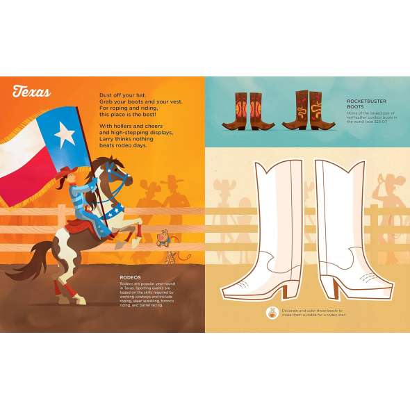 Larry Gets Lost in the USA Activity Book (with: Stickers!) Travel Activities for Kids Ages 4-8 - Book - Paracay
