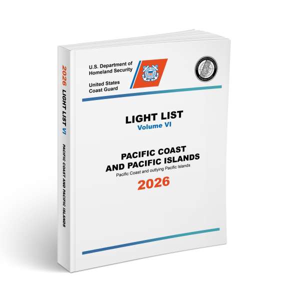 USCG Light List VI: Pacific Coast and Pacific Islands - Book - Paracay