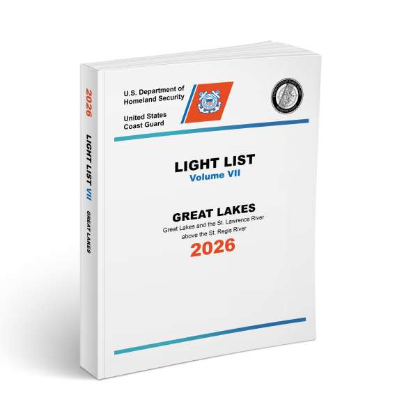 USCG Light List VII: Great Lakes - Great Lakes and the St. Lawrence River above the St. Regis River - Book - Paracay