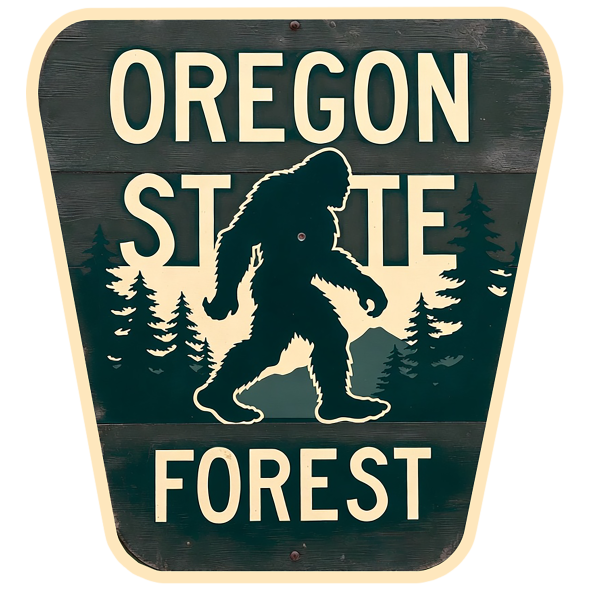 Oregon State Forest Sign - Sticker - Paracay