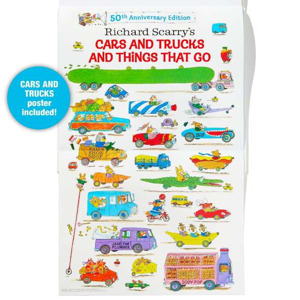 Richard Scarry's Cars and Trucks and Things That Go: 50th Anniversary Edition - Book - Paracay