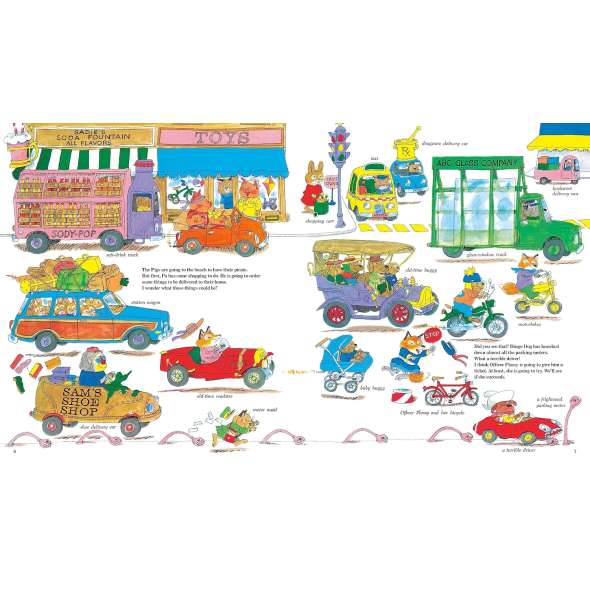 Richard Scarry's Cars and Trucks and Things That Go: 50th Anniversary Edition - Book - Paracay