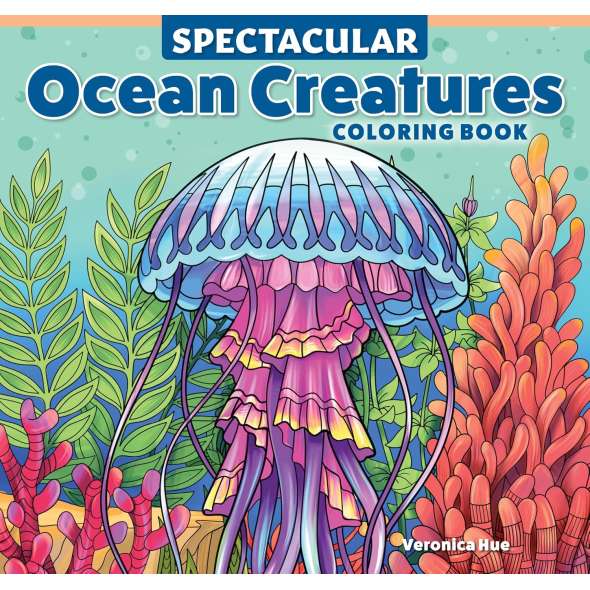 Spectacular Ocean Creatures Coloring Book - Book - Paracay