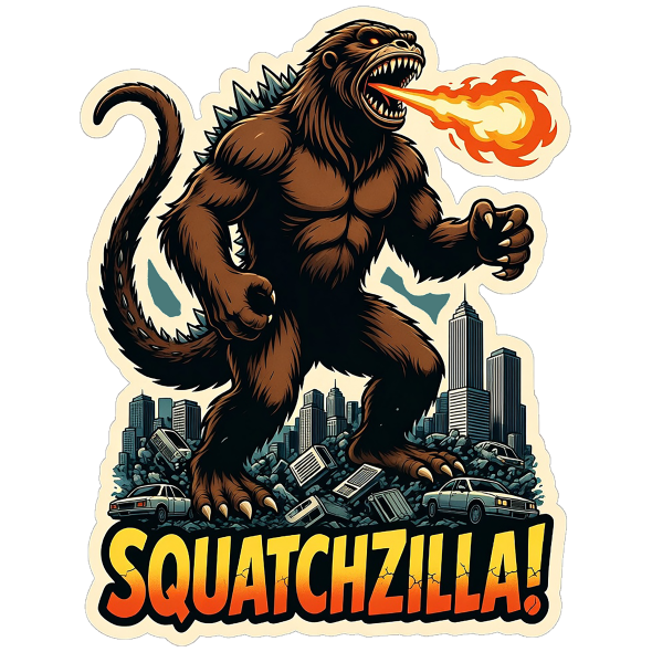 Squatch-Zilla V2 - Sticker - Paracay