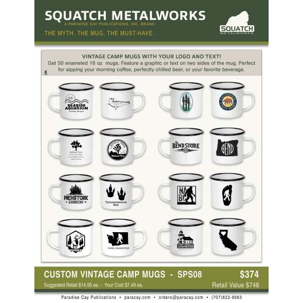 Squatch Metalworks Package Deal - Custom Mugs (WHOLESALE ONLY) SPS08 - Paracay
