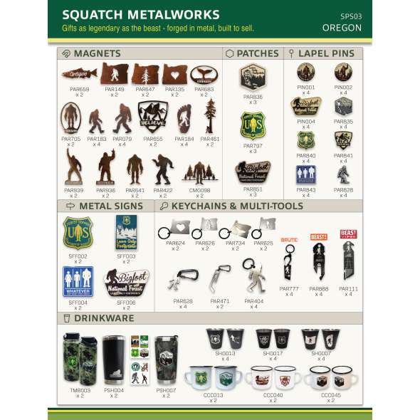 Squatch Metalworks Package Special OREGON (WHOLESALE ONLY) - Paracay