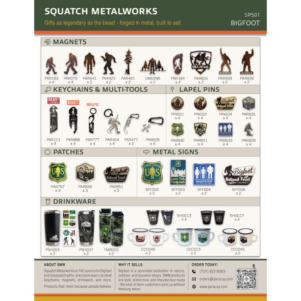 Squatch Metalworks Package Deal - Bigfoot (WHOLESALE ONLY) SPS01 - Paracay