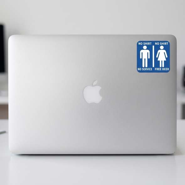 No Shirt No Service - Sticker - Paracay