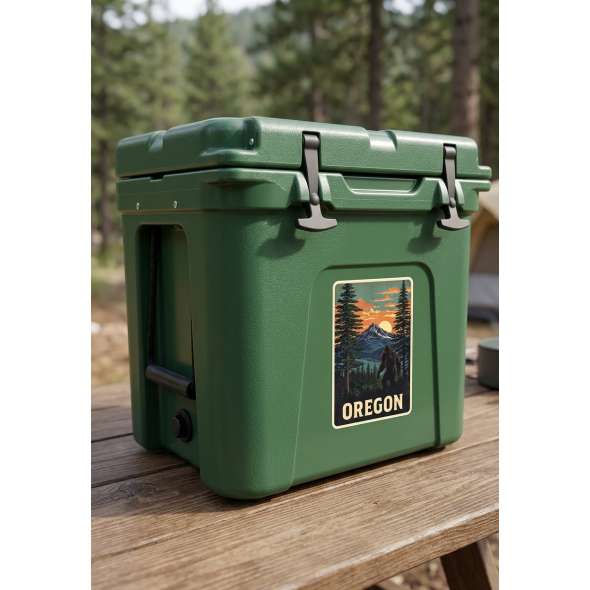 Oregon Sunset Vista Squatch - Sticker - Paracay