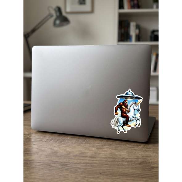 The Unbelievable Trio UFO Bigfoot Unicorn - Sticker - Paracay