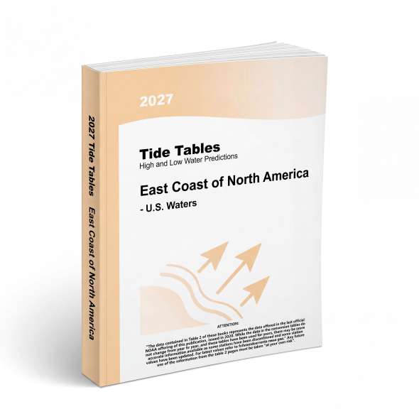 2027 Tide Tables - East Coast of North America - U.S. Waters - Book