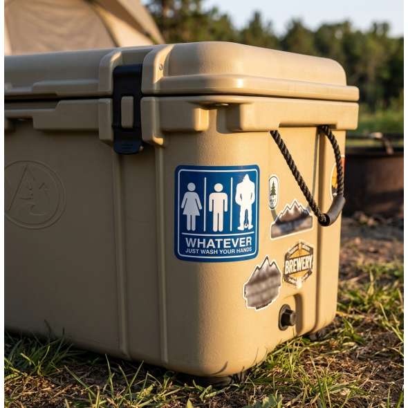 Whatever Bigfoot Bathroom - Sticker - Paracay