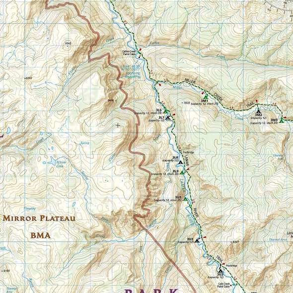 {[en]:Yellowstone NE Tower & Canyon Trails Illustrated