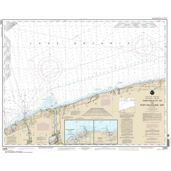 NOAA Chart 14806: Thirtymile Point: N.Y.: to Port Dalhousie: Ont.