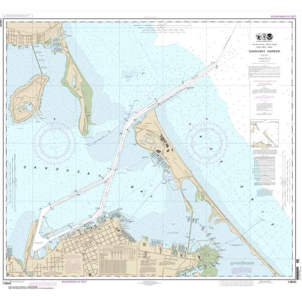 NOAA Chart 14845: Sandusky Harbor