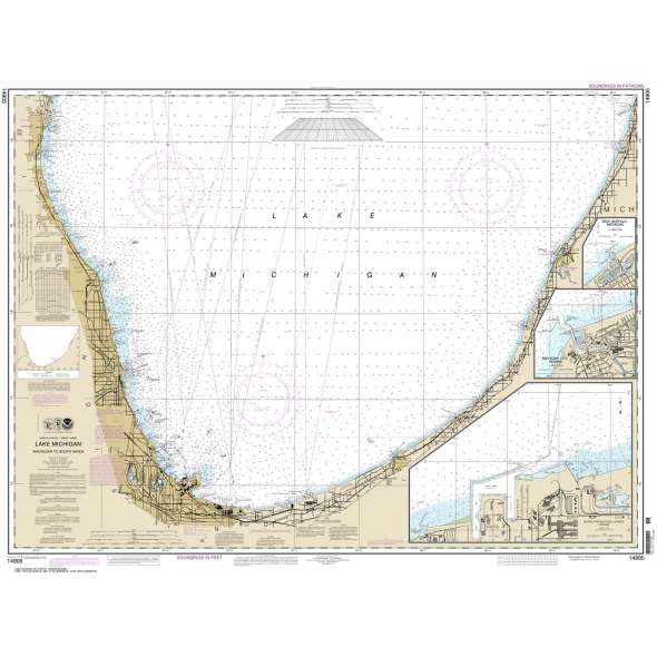 NOAA Chart 14905: Waukegan to South Haven