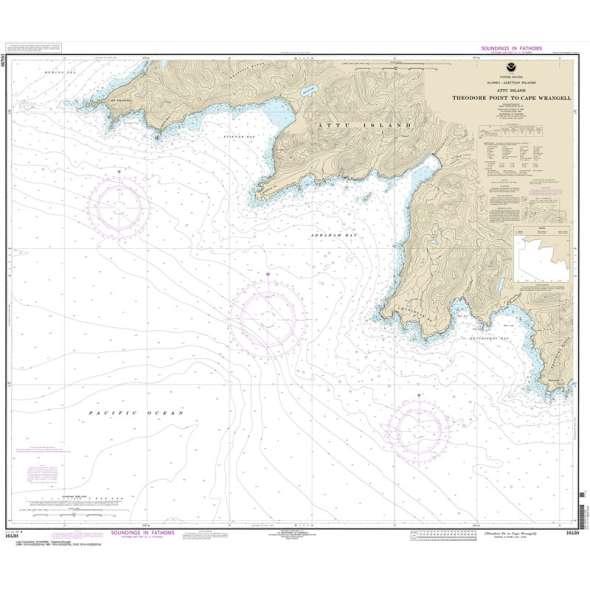 NOAA Chart 16430: Attu Island Theodore Pt. to Cape Wrangell