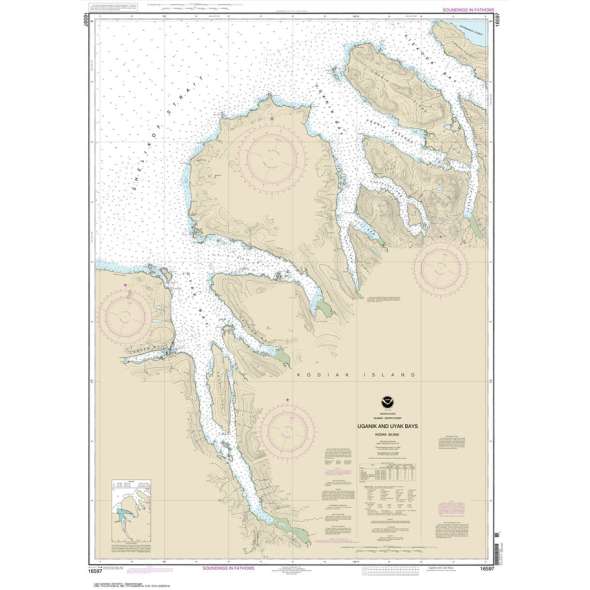 NOAA Chart 16597: Uganik and Uyak Bays