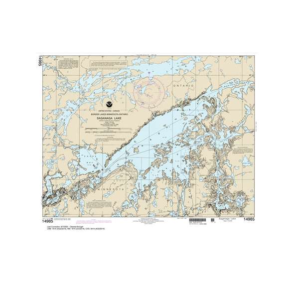 NOAA Chart 14985: Saganaga Lake
