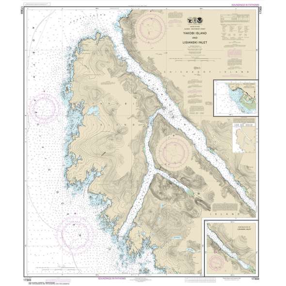 NOAA Chart 17303: Yakobi Island and Lisianski Inlet