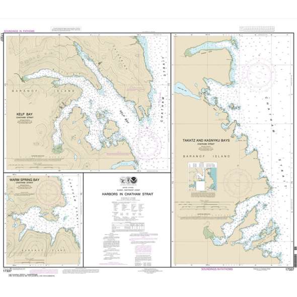 NOAA Chart 17337: Harbors in Chatham Strait Kelp Bay