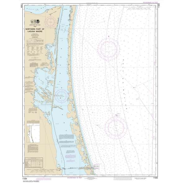 NOAA Chart 11304: NORTHERN PART OF LAGUNA MADRE