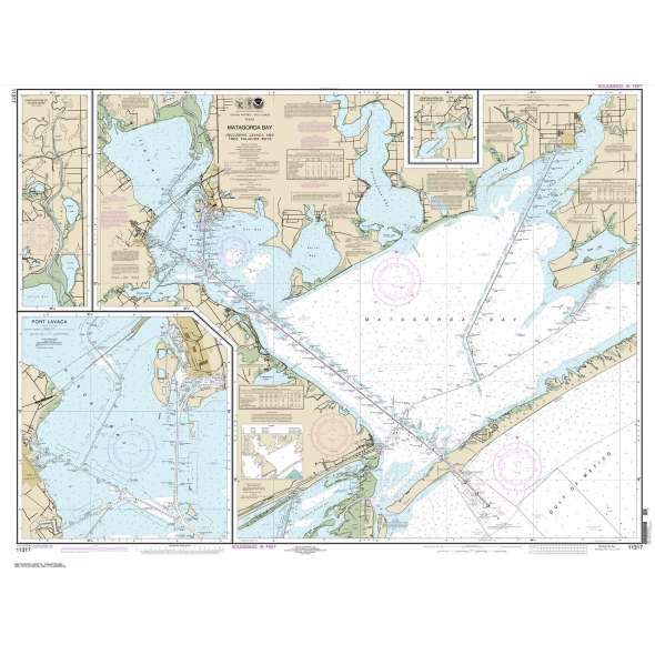 NOAA Chart 11317: Matagorda Bay including Lavaca and Tres Palacios Bays