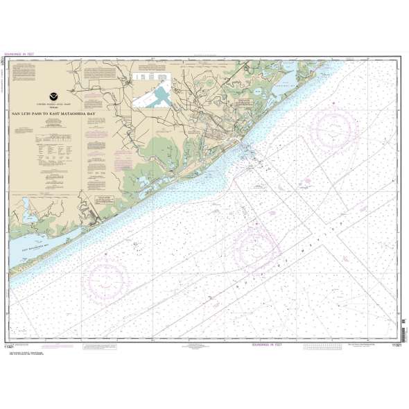 NOAA Chart 11321: San Luis Pass to East Matagorda Bay