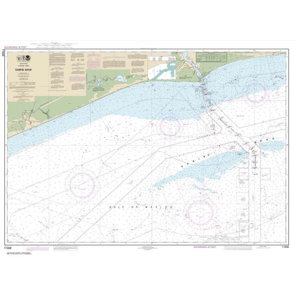 NOAA Chart 11332: Sabine Bank