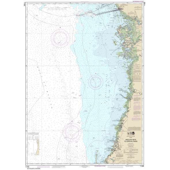 NOAA Chart 11409: Anclote Keys to Crystal River