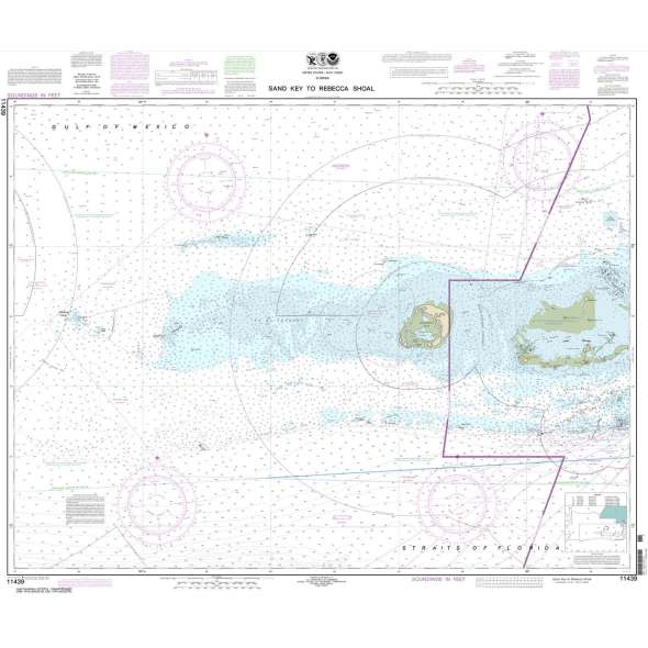 NOAA Chart 11439: Sand Key to Rebecca Shoal