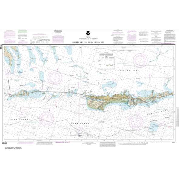 NOAA Chart 11453: Florida Keys Grassy Key to Bahia Honda Key