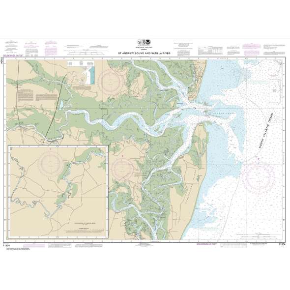 NOAA Chart 11504: St. Andrew Sound and Satilla River